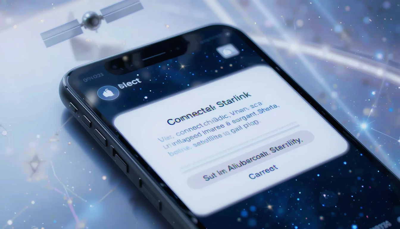 Starlink Satellite Connectivity to iPhones