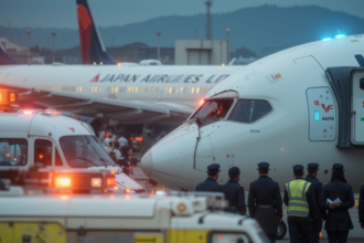 Delta Air Lines and Japan Airlines Planes Collide