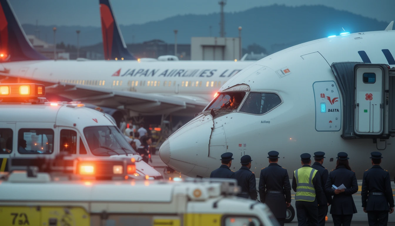 Delta Air Lines and Japan Airlines Planes Collide